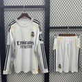Ensemble 25/26 Real Madridl Domicile Adult  Manches Longues
