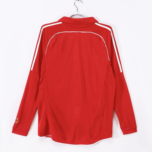 2006-2007 Maillot Retro Liverpool Domicile Manches Longues